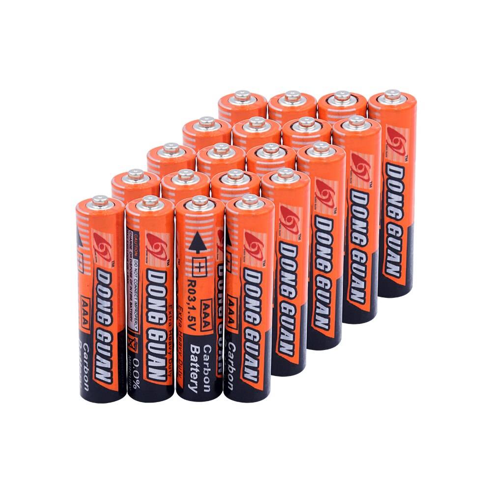 4/8/12/16/20 st hög kapacitet aaa 1.5v kol torrt batteri um4 lr03 batterier för fjärrkontroll leksaker bärbar skrivare ledde ljus