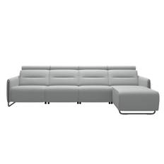 Emily steel 3-sitssoffa med longseat och power