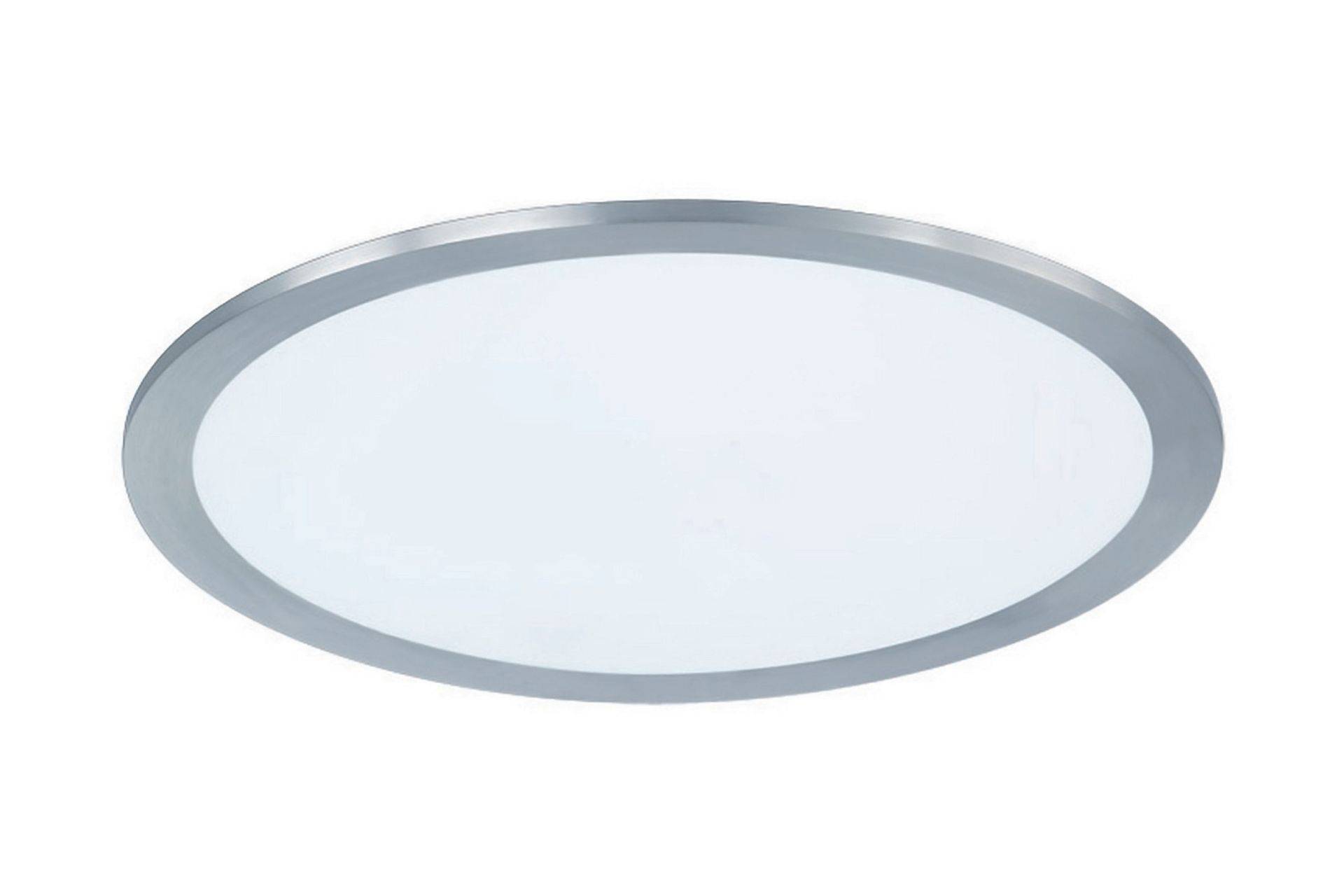 Trio Lighting Phoenix LED Plafond 30cm borstad stål - Borstad stål/Vit Silver