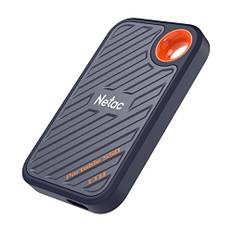 Netac ZX20 Extreme SSD 1TB Portable NVMe SSD USB 3.2 Gen 2x2 Bis zu 2000MB/s Lesen und 1700MB/s Schreiben Unterstützung Win to Go Staubbeständig Schwarz
