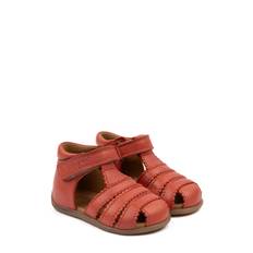 POM POM Starters™ Scallop Velcro Sandal |Röd |19