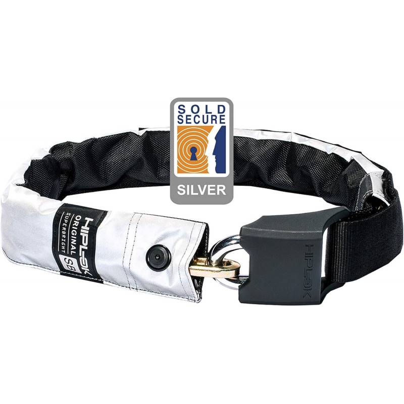 Hiplok Original Chain, Silver, Reflex, 85 cm, Kedjelås