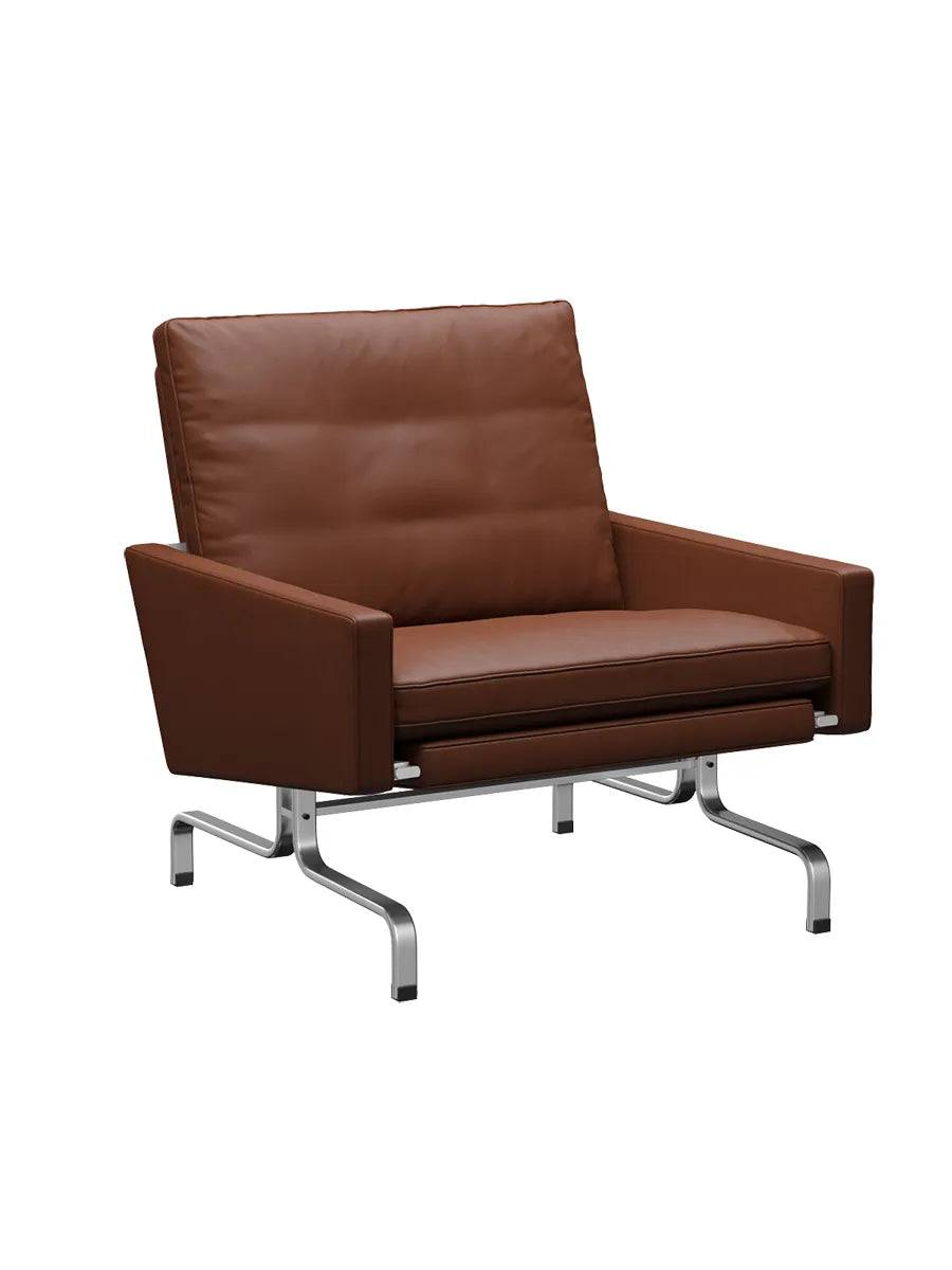 PK31 Loungestol af Poul Kjærholm Aura læder / Cognac - Jacobsen Plus