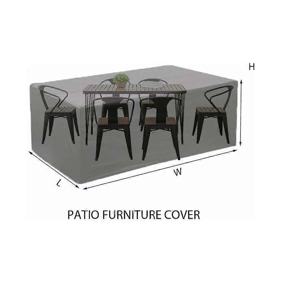 420D Square Garden Furniture Cover, Waterproof Garden Furniture Cover, 325*208*58CM