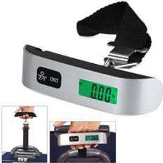 Digital bärbar resväska resevåg 50kg x 10g lcd-bagagevåg hängvåg balansvikt lcd