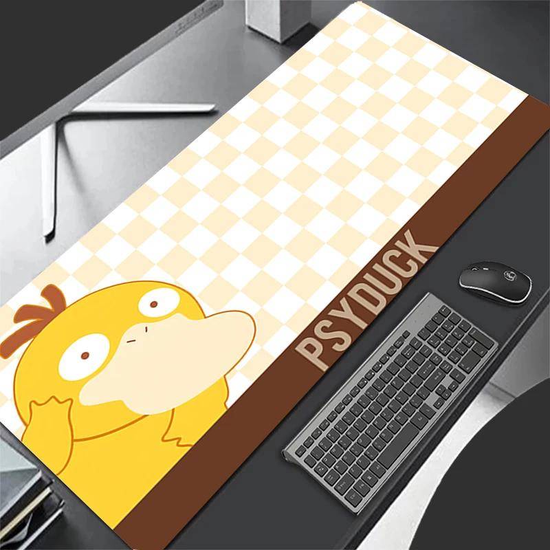 Större Speed PC Dator Tangentbordsmatta Pu Läder Musmatta Anime Pokemon Psyduck Skrivbordsmatta Speltillbehör Pikachu Musmatta