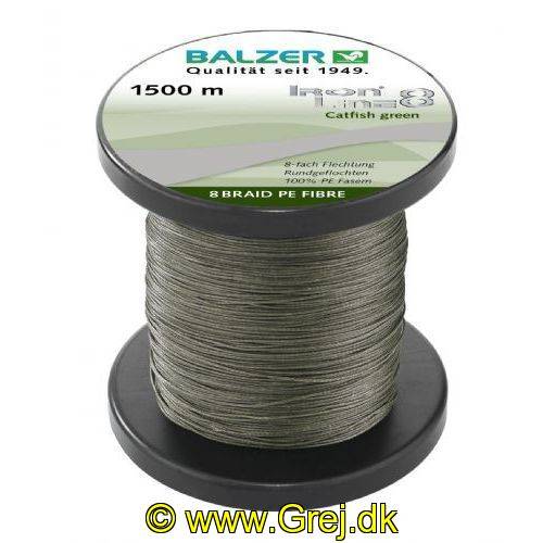 Iron Line 8 fletline, catfish - Pris Pr. meter - Brudstyrke:40.8kg. - Farve:Grøn - 001 2665 040