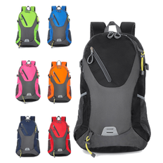 Large Capacity Water-Proof 40L Outdoor Hiking Bag, Duffel Bag, Backpack With Multiple Pockets And Compartments, School Bag, Hiking, Hiking Sports Back - Multicolor