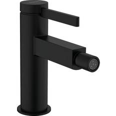 hansgrohe Finoris bidetarmatur m/push-open bundventil, mat sort