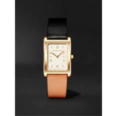 La Californienne - Daybreak 24mm Gold-Plated and Leather Watch, Ref. No. YG DB-05 Half n Half - Men - Neutrals