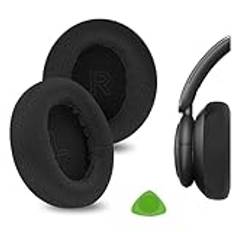 Geekria Comfort Mesh tyg ersättningsöronkuddar för Anker Soundcore Life Q30 Soundcore av Anker Life Q35 hörlurar öronkuddar, headset öronkuddar, öronkuddar, öronkåpor, skydd reparationsdelar (svart)