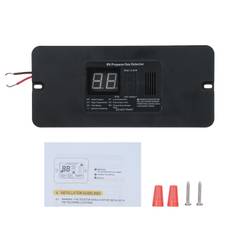 Digital RV Propane Gas Detector with 85dB Loud Alarm, DC 12V Gas Alarm for Trailer Motorhome L svart