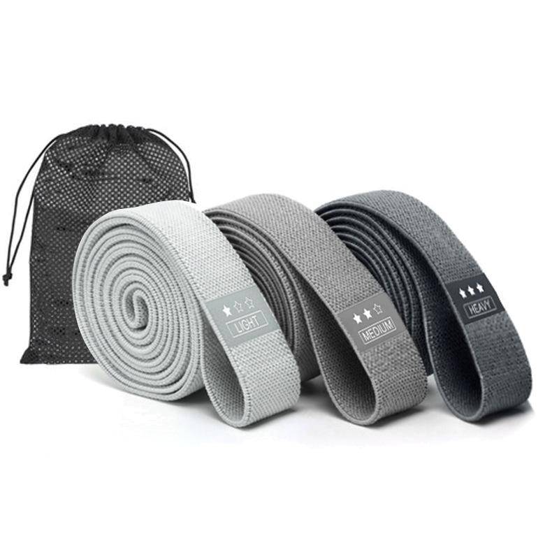Long Resistance Loop Band Set for Unisex Fitness Yoga Hip Circle Thigh Squat Workout Elastic Bands Legs Butt Exercise