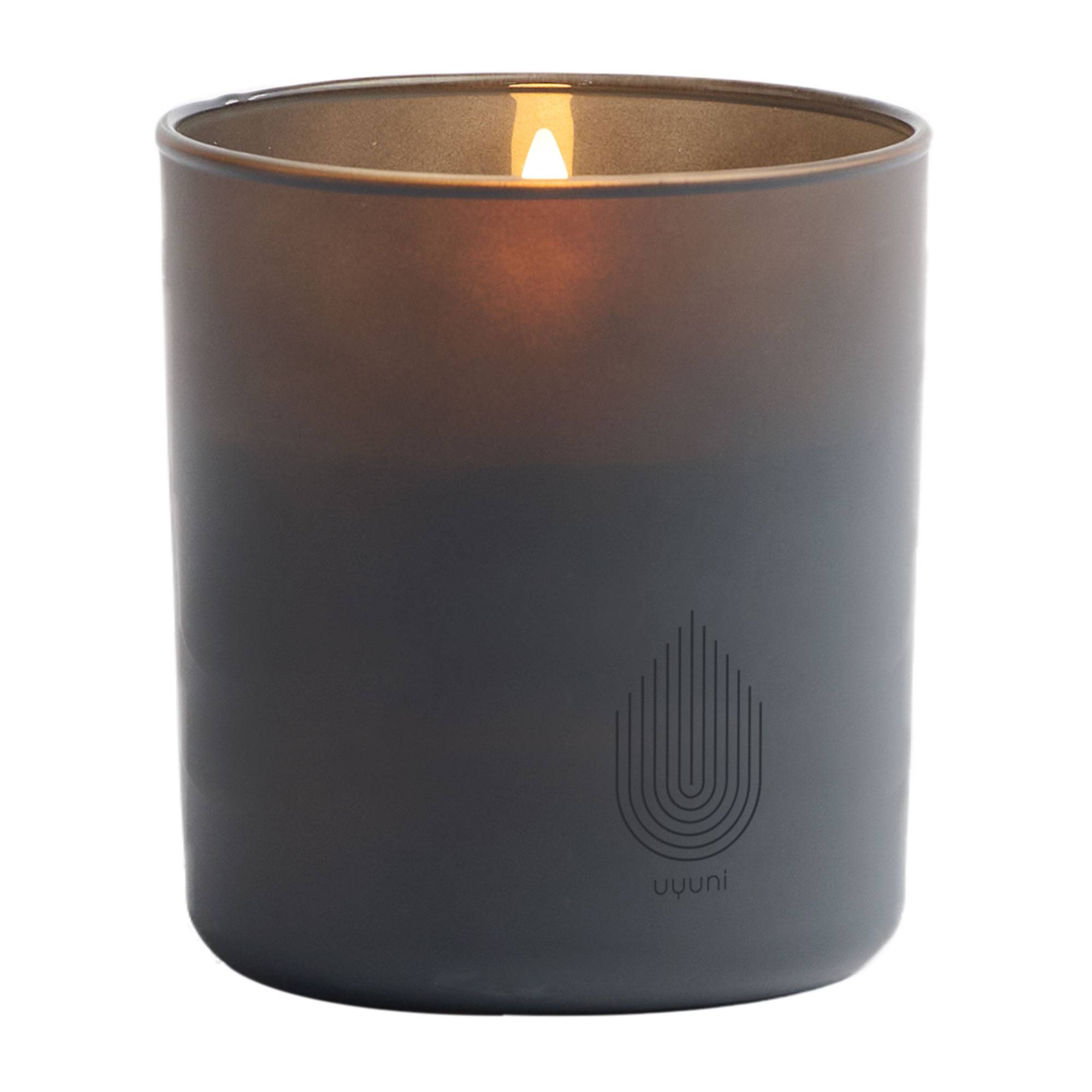 LED Glas Stearinlys - Ø9,2xH10,2 cm Grey.