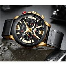 Oem Odm Curren 8329 Quartz Waterproof Watches New Business Reloj Hombre Wristwatches Chronograph Gold Sport Wrist Watch For Men