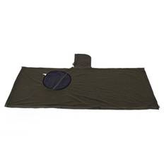 Windproof Hooded Blanket Fleece Hooded Wearable Blanket Adult Camp Poncho Sleeping Bag for Camping grön