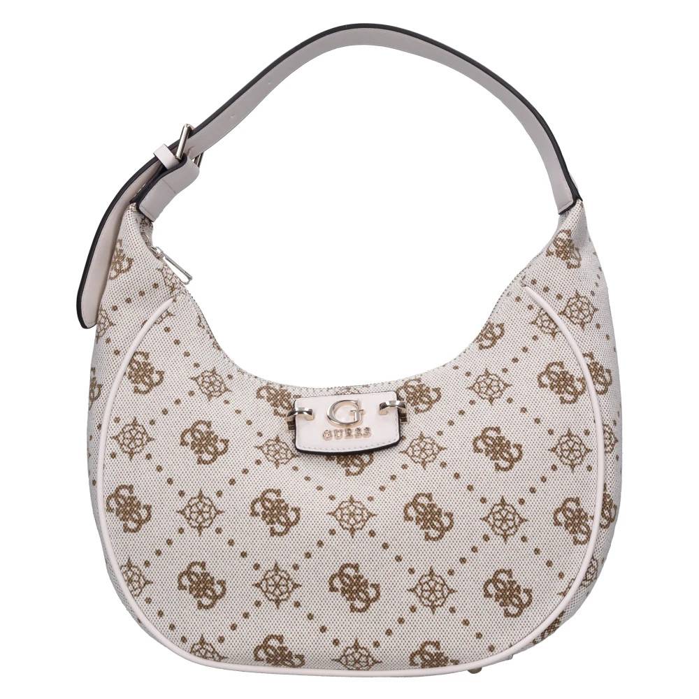 Guess Neda 4G Peony Logo Hobo - Tasker - Dame - Beige - ONE SIZE - Bomuld