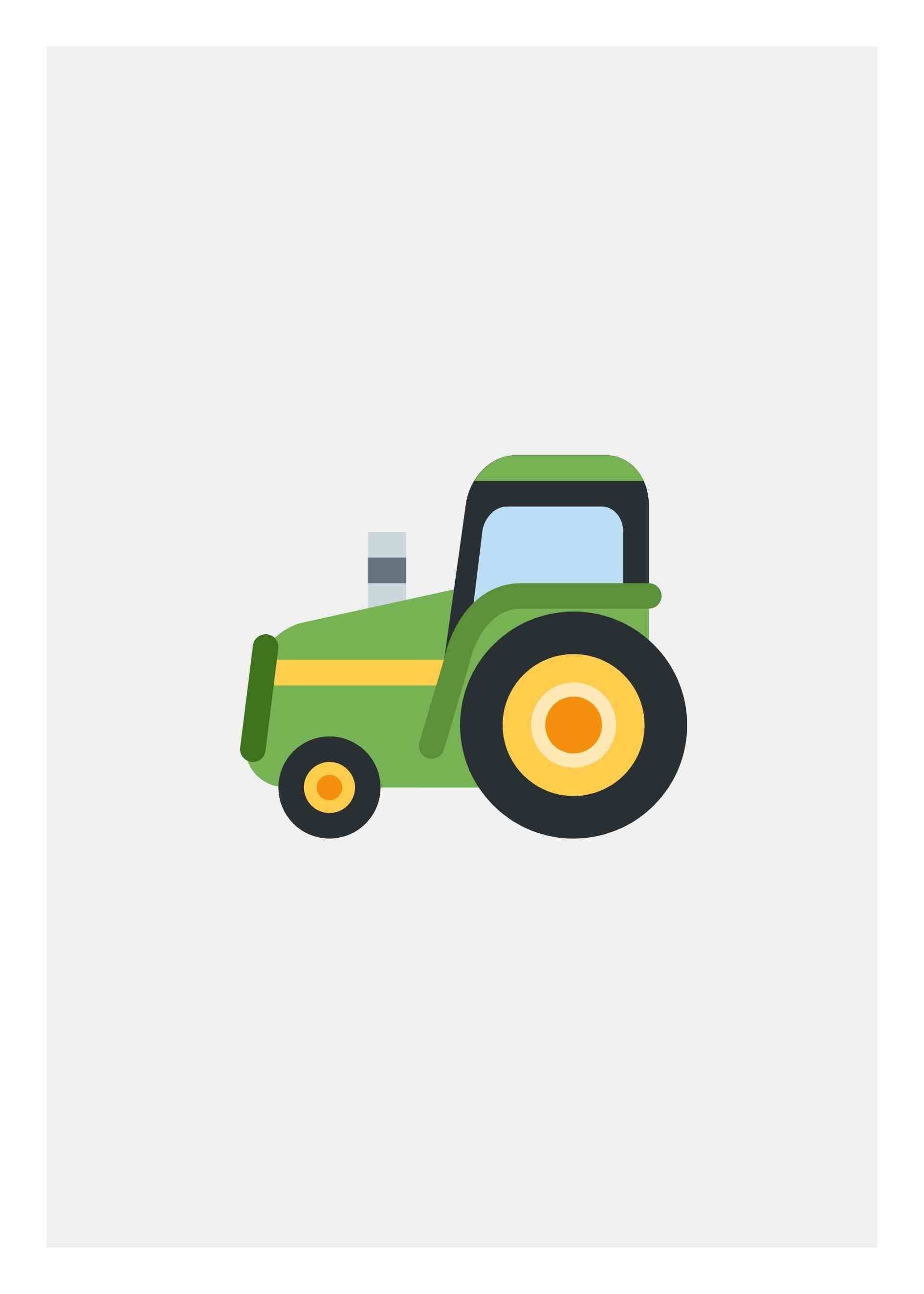 Traktor Poster 1 - 30x40 cm