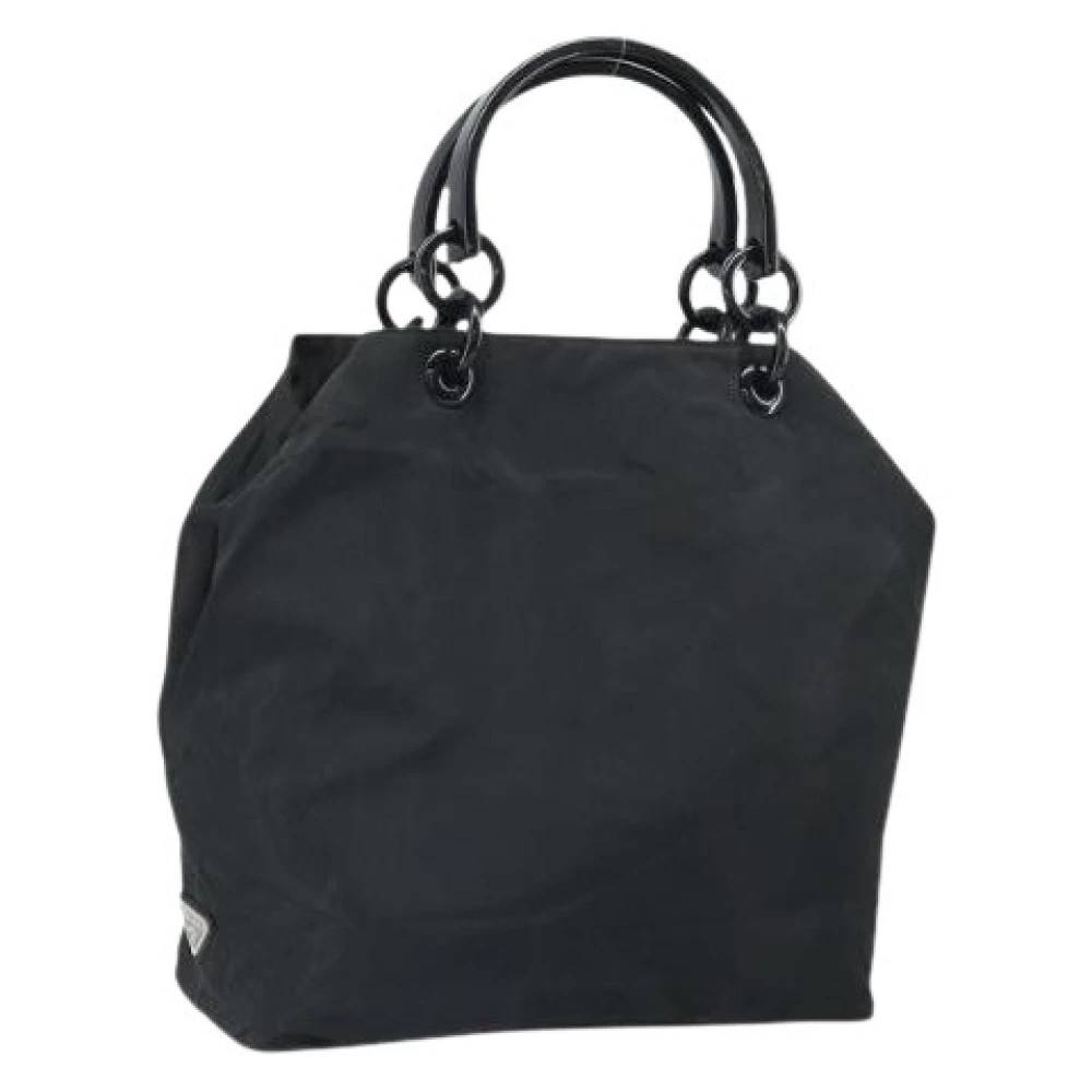 Prada Vintage Pre-owned Vintage Nylon Håndtaske - Vintage - Dame - Sort - ONE SIZE - Nylon