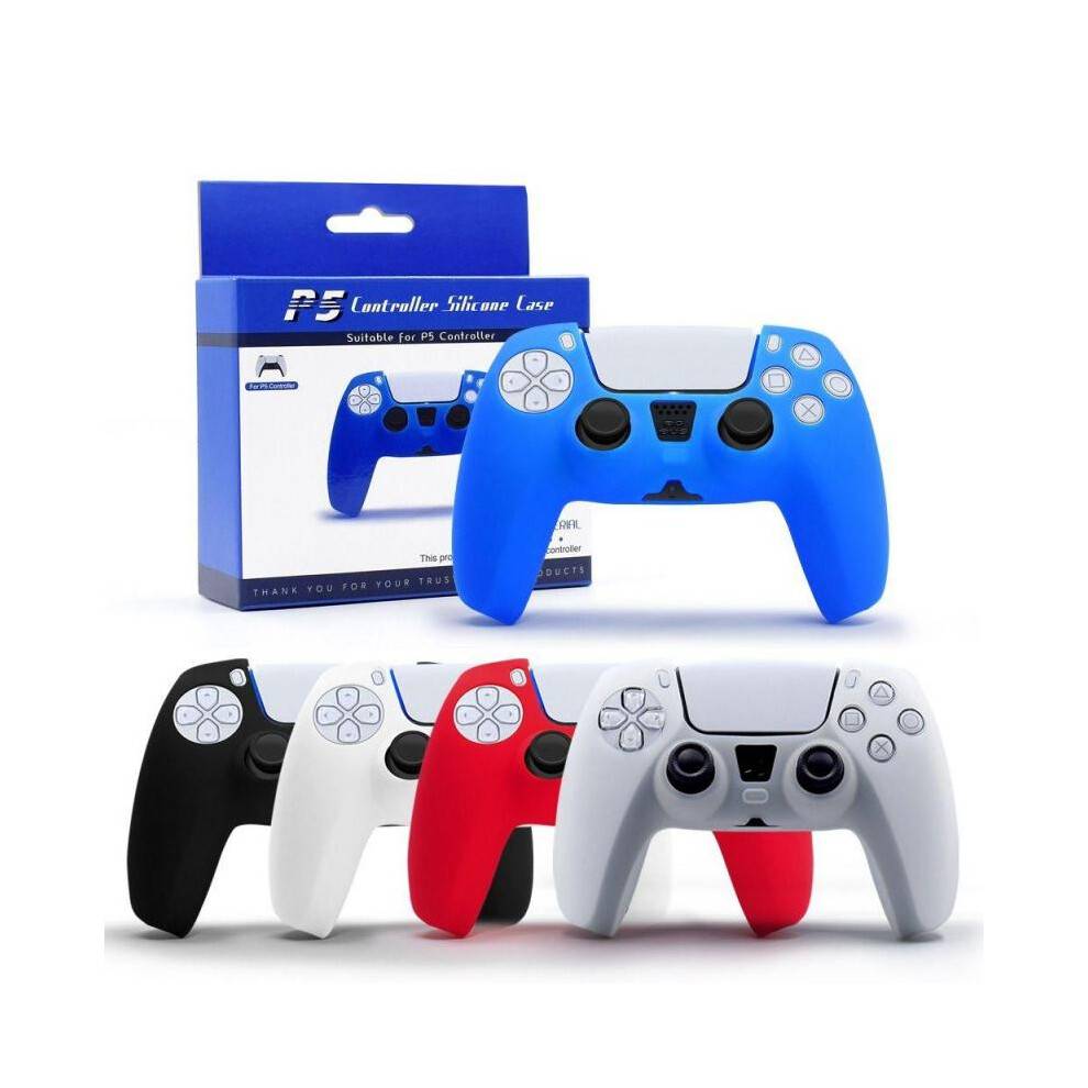 (Pink) Soft Silicone Skin Case for PS5 Controller, Anti-Slip Protective Cover for PlayStation 5 DualSense Game Accessories