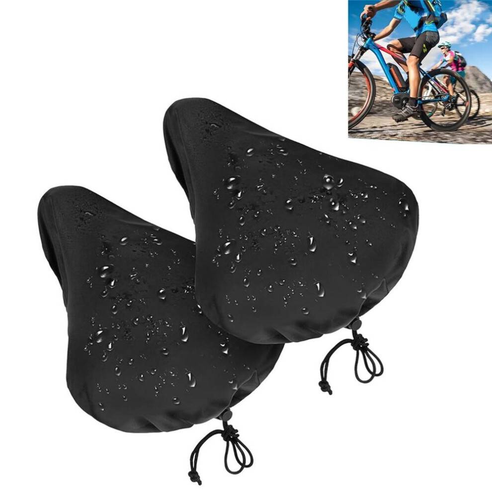 Cykelsadelbetræk, 2-pak, universal sadelbetræk, elastisk, regn- og støvbeskyttelse, 2625 cm, bycykel, mountainbike, racercykel,