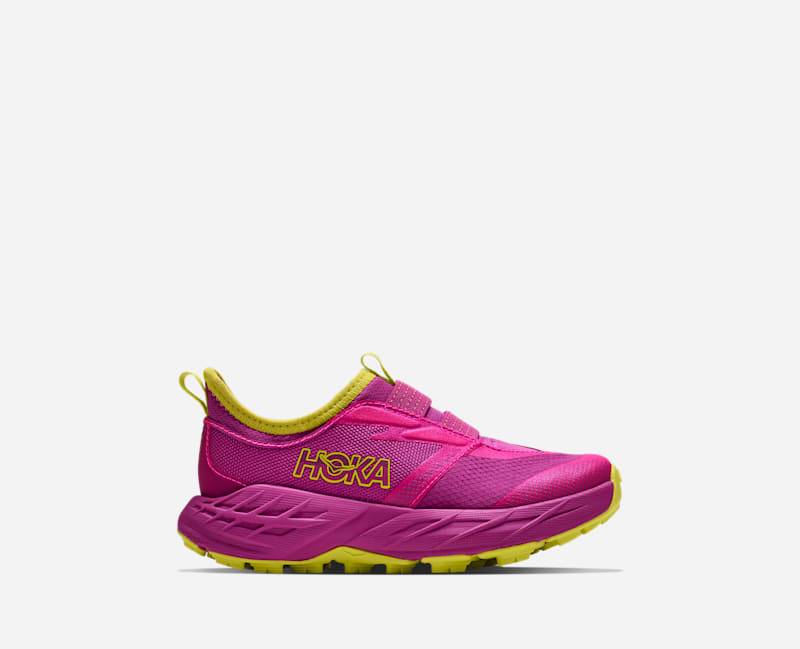HOKA Speedgoat 7 Schuhe für Kinder in Fuchsia/Fuchsia Größe 34 2/3K | Gelände