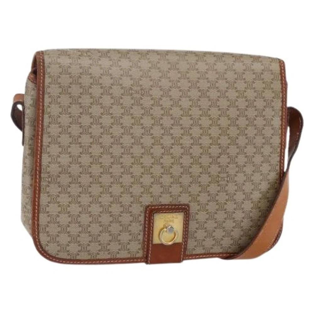 Celine Vintage Pre-owned Plastic Crossbody Taske - Vintage - Dame - Beige - ONE SIZE -