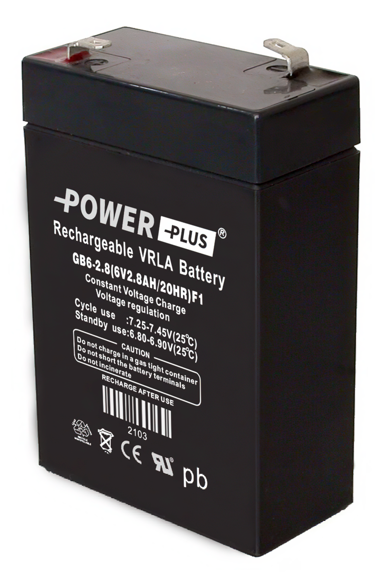 Power Plus Agm-batteri 6V 2,8Ah