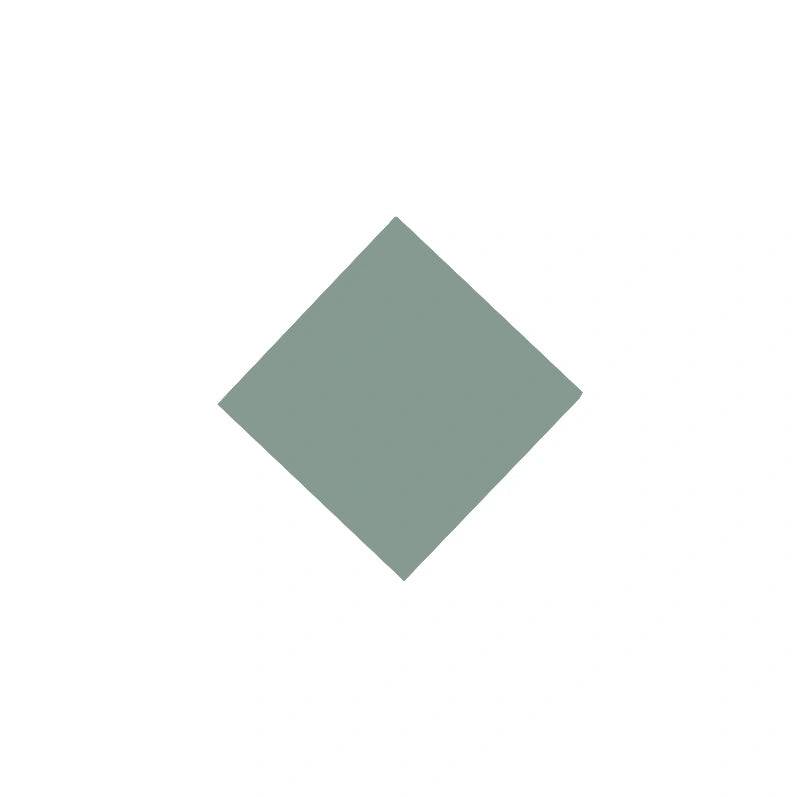 Fliser - Kvadrat 5 x 5 cm, grøn