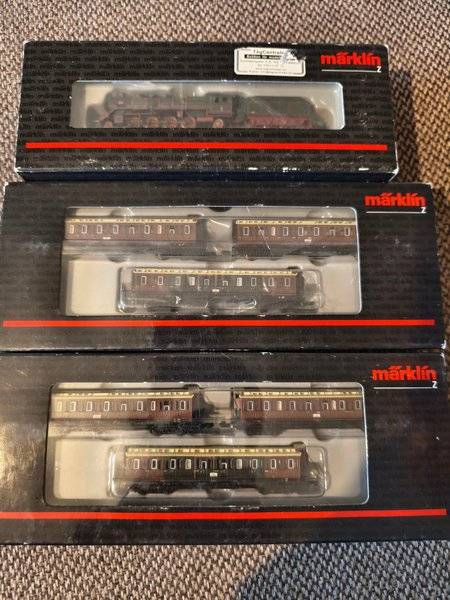 Märklin Z-skala Tågset med Lok och Vagnar
