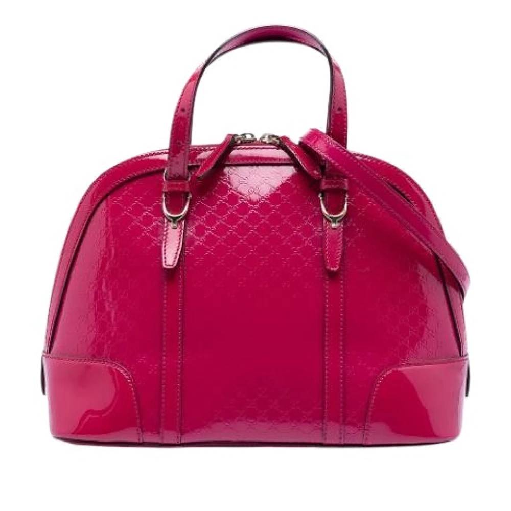 Gucci Vintage Pre-owned Nice Satchel - Vintage - Dame - Lyserød - ONE SIZE - Uld