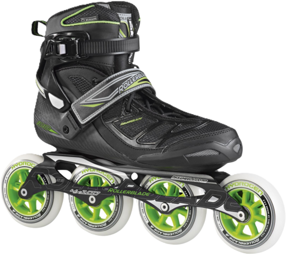 Rollerblade Tempest 100 C Inlines Svart/grön - 29.5
