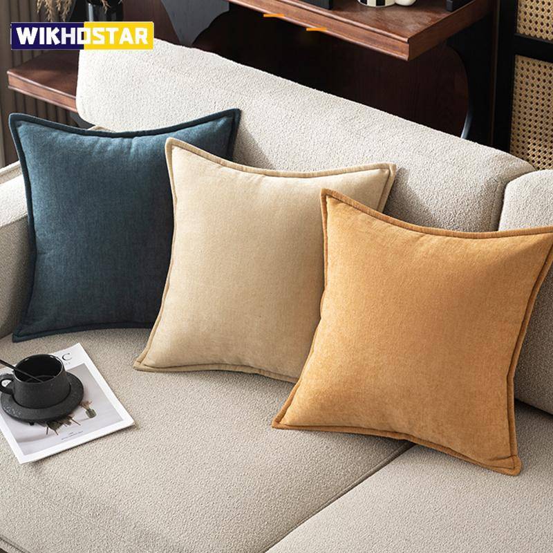 Retro Mjuka Chenille Kuddfodral med Elegant Design för Soffa Säng Vardagsrum Heminredning