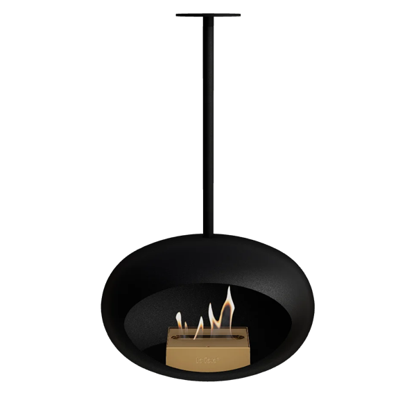 Le Feu Sky biopejs i sort - Sort - 120 cm - Rose gold brænder.