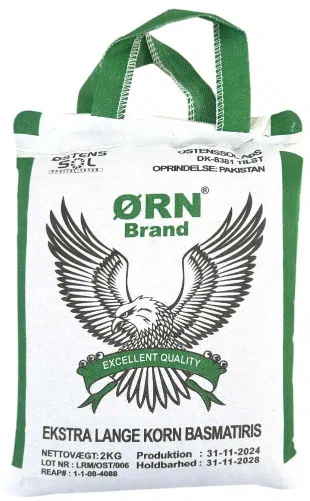 Ørn Brand Basmati Ris, Ekstra Lange (Grøn) 2 kg