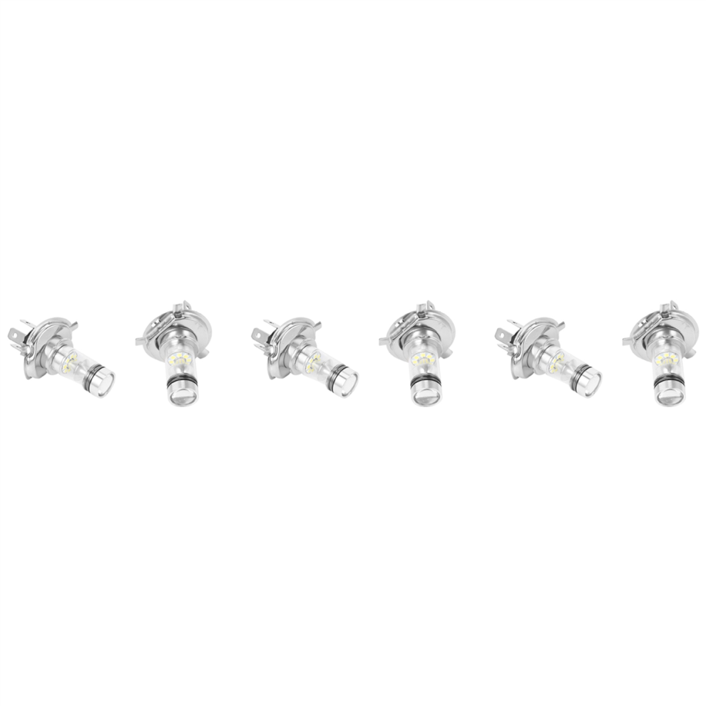 2 stk. LED H4 Hb2 9003 pære 100W 20 LED tågelygte 6000K hvid