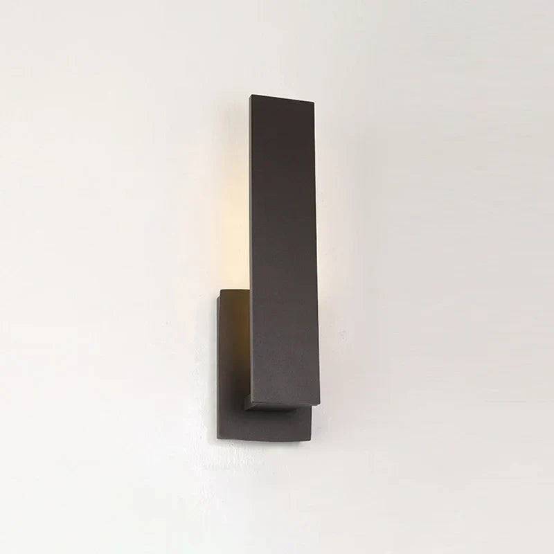 LumièreRugueuse Vägglampa - Väderbeständig Vägglampa för Utomhusbruk - Kall Vit / Liten