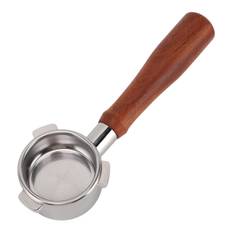 54mm Portafilter Bottomless Stainless Steel 3 Ear Wooden Handle Detachable Coffee Machine Accessory L