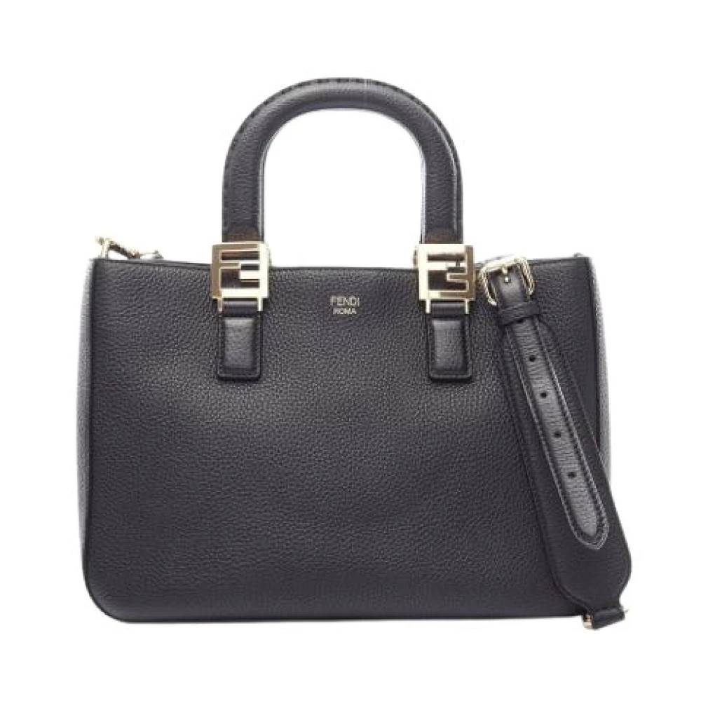 Fendi Vintage Pre-owned Vintage Tote Bag - Vintage - Dame - Sort - ONE SIZE - Læder