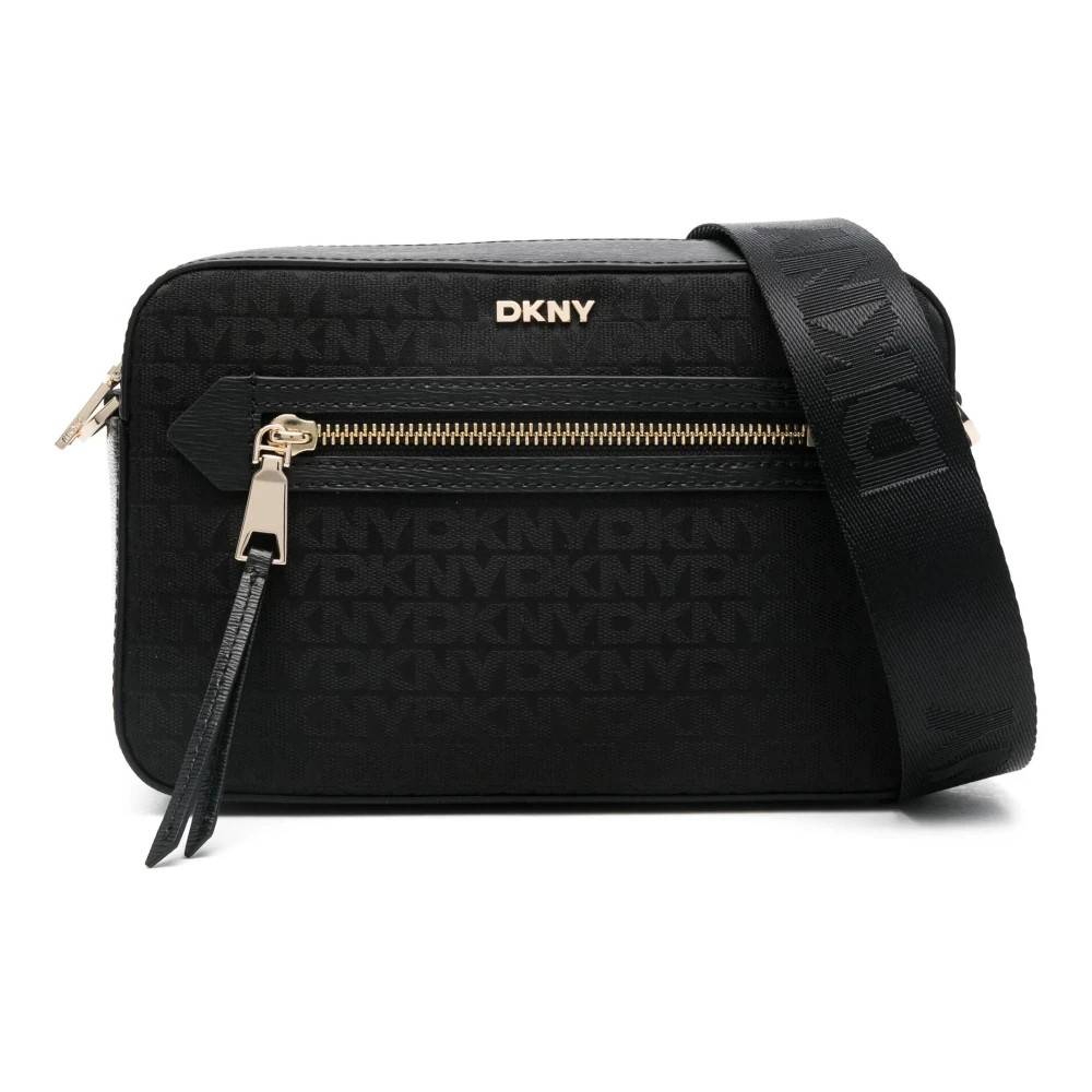 DKNY Sort Crossbody Taske Casual Stil - Tasker - Dame - Sort - ONE SIZE - Læder