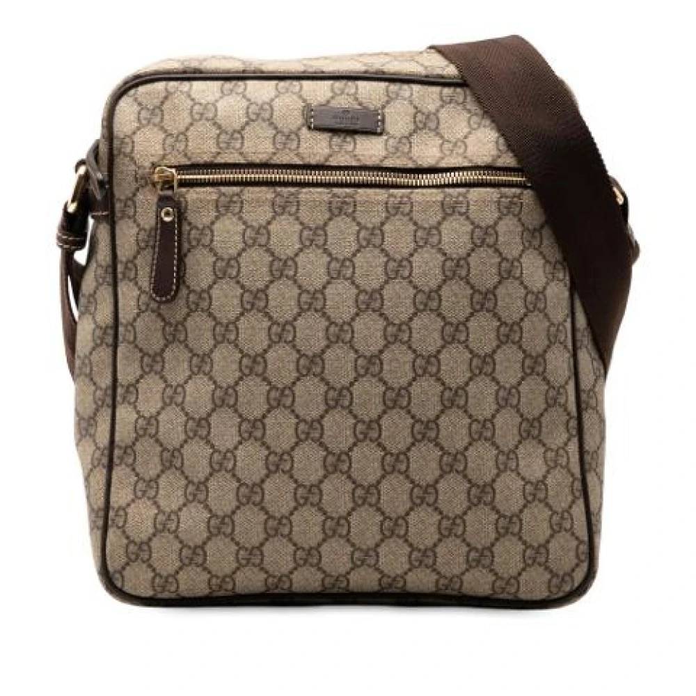 Gucci Vintage Pre-owned Stof crossbody-tasker - Vintage - Dame - Beige - ONE SIZE - Tyl