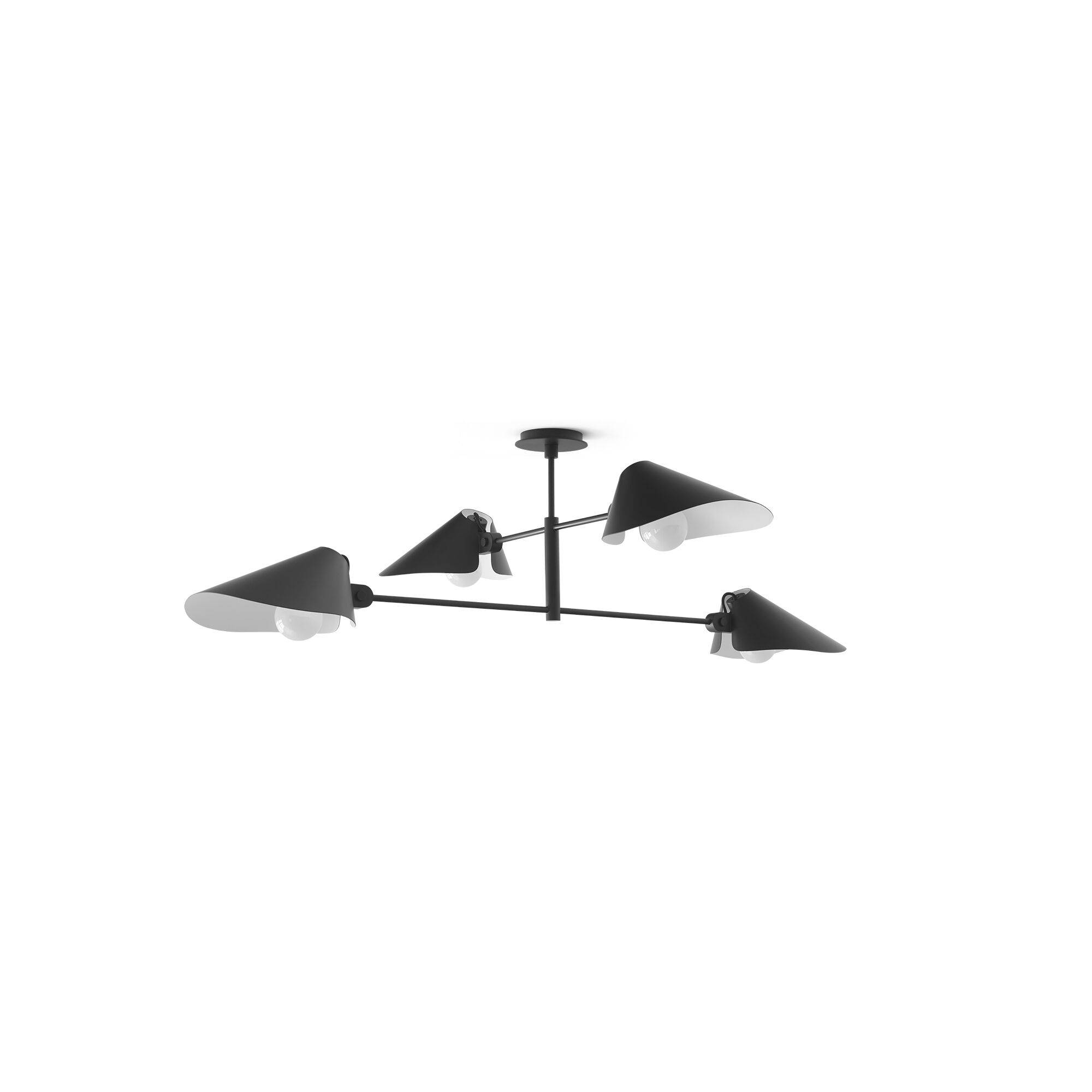 Motorhuv SC91 Taklampa Ø100 Svart