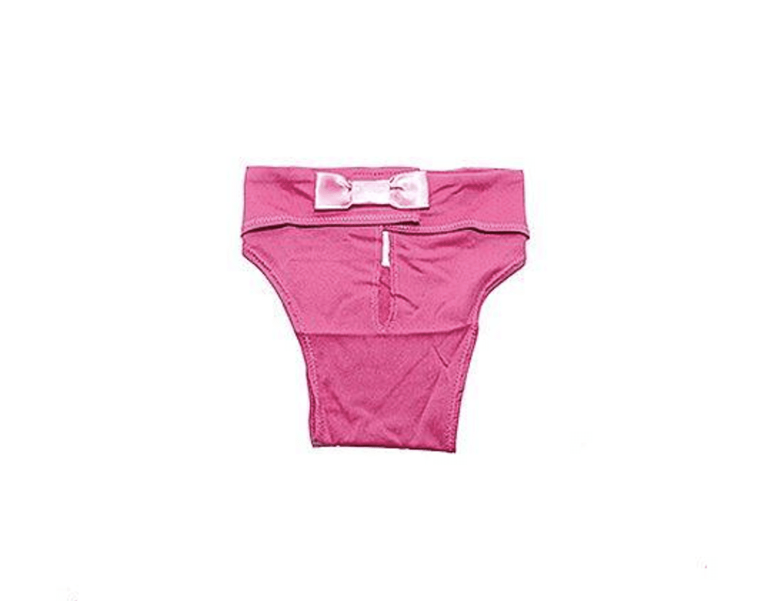 Tikskydd Rosa med Rosett - XL/45cm - Tikskydd/hundblöja