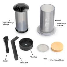 Coffee Press Maker Desgin Espresso Portable Cafe French Press Cafecoffee Pot Similar Aeropress1 To 3 Cups Per Pressing 1Presser50pcsFilters