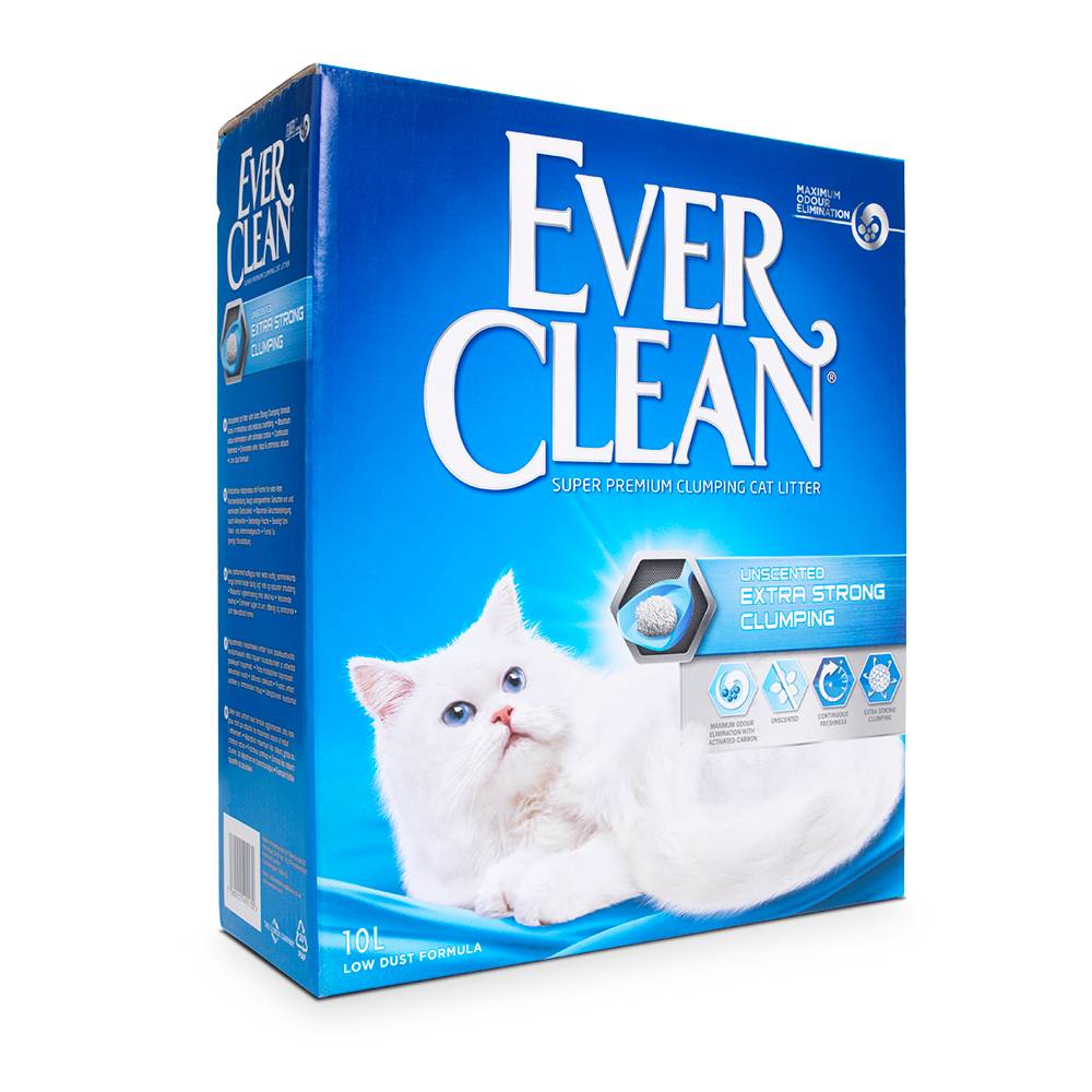 Ever Clean® Extra Strong Clumping Duftfri - Økonomipakke: 2 x 10 l