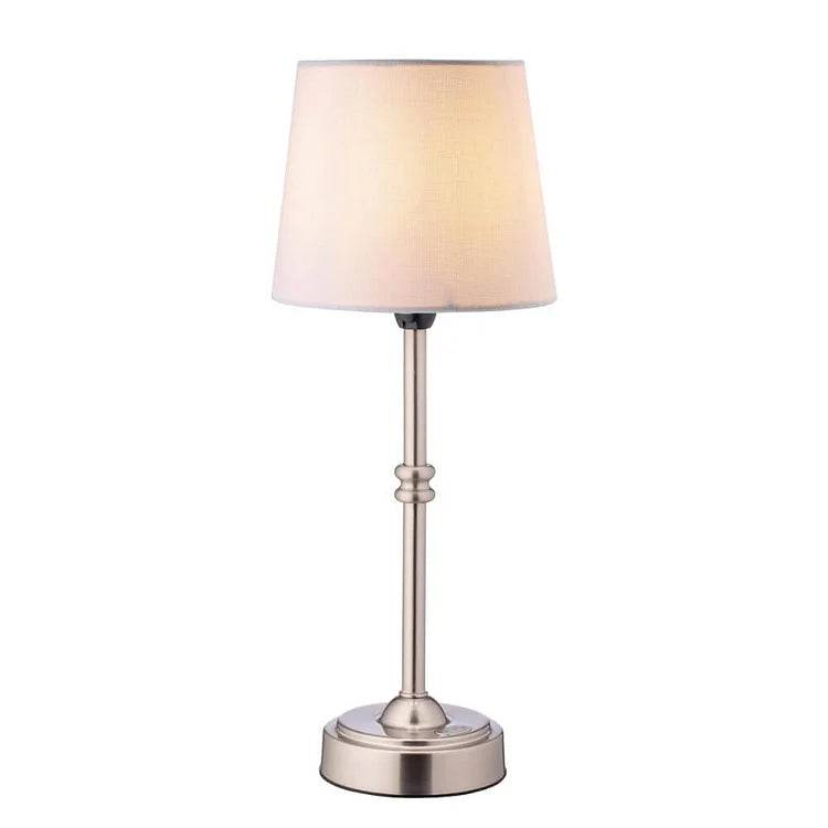 Retrolight - Trådlös Uppladdningsbar Retro Bordslampa - Silver