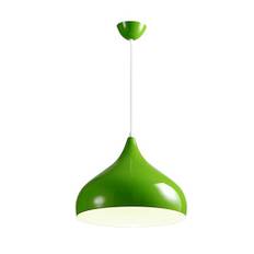 Minimalism Modern Färgglad Metall Pendellampa Enkel Aluminium Dekorativ Pendel Belysningsarmatur Vintage Rustik Pendellampa för Matsal Sovrum Kök Ö Hall Hall Garage (Grön 35cm)