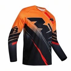 Pojkvänstil Män Cykeltröja Motocross Mountain Enduro Cykelkläder Cykel Moto Downhill T-shirt MTB-skjortor BMX Spexcel Bike - Svart (L,M,S,XL,XXL)