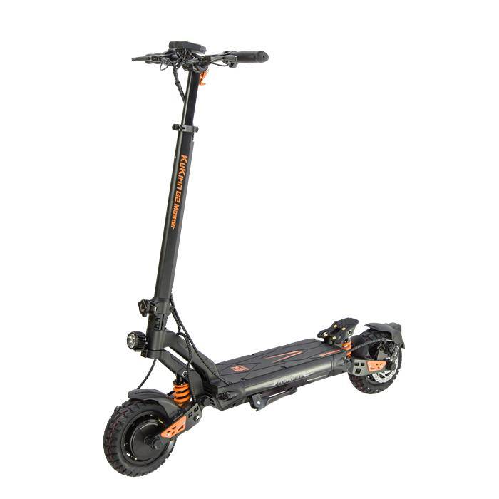 KuKirin G2 Master 10-tums terrängdäck med luftfyllning, 1000W*2 dubbelmotordrift, 52V20.8Ah batteri Maximal hastighet 60km/h, medelhastighetsintervall 70km 52V 20.8Ah 1000W*2 svart