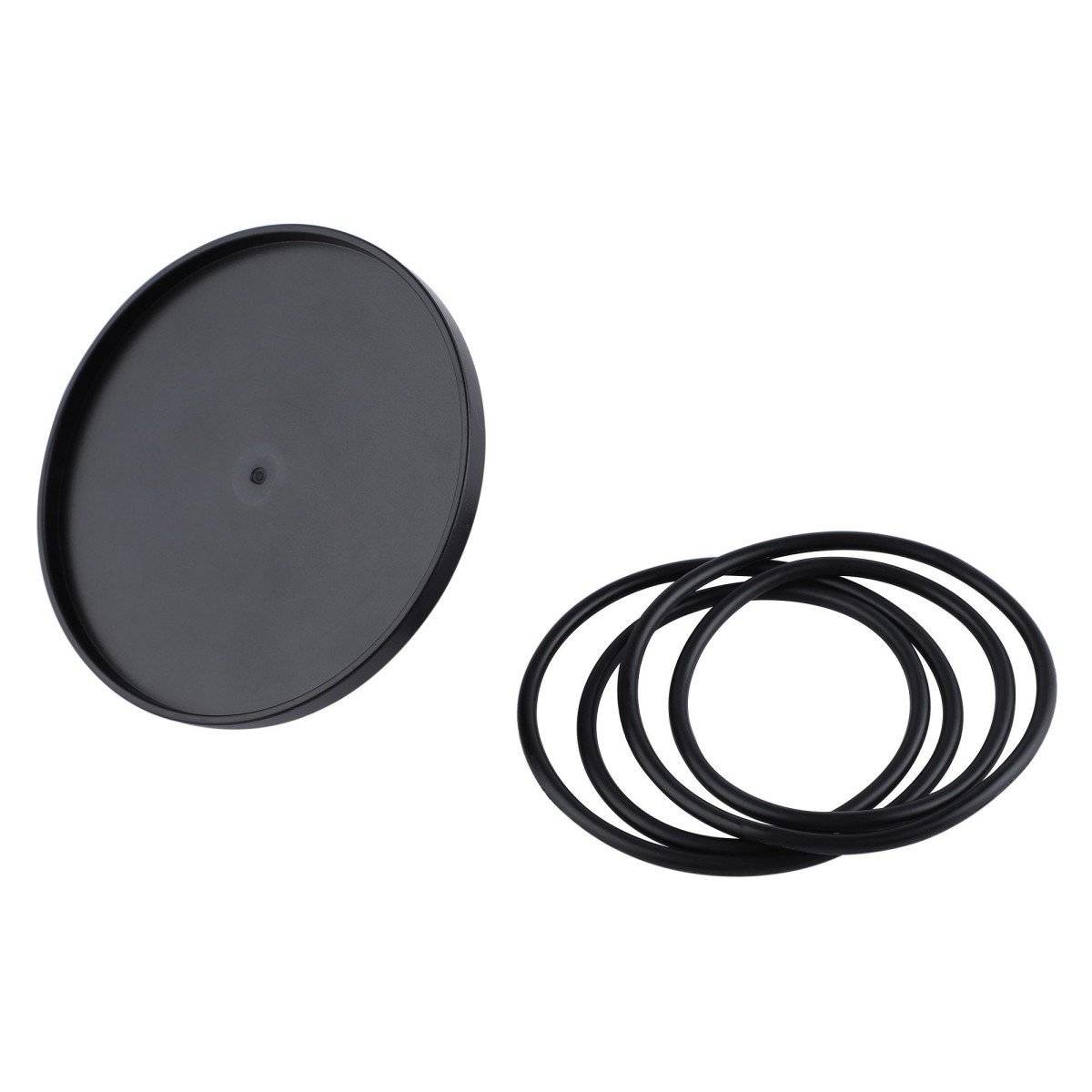 Hismith HSC37, adapter with rubber bands for attaching suction cup toys to a sex machine with a KlicLok connector.